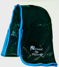 Load image into Gallery viewer, Rimix 8K Ultra Tuxedo Durag**Limited Edition - Black/Baby Blue Trim