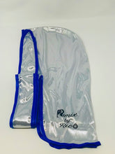 Load image into Gallery viewer, Rimix 8K Ultra Tuxedo Durag**Limited Edition - White/Blue Trim