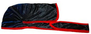 Rimix *PATENT PENDING* Silky Durag **Limited Edition - Black/Red Trim