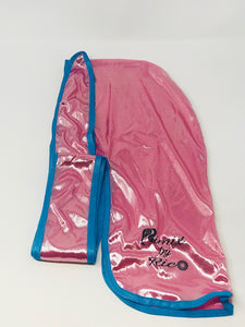 Rimix 8K Ultra Tuxedo Durag**Limited Edition - Pink/Baby Blue Trim