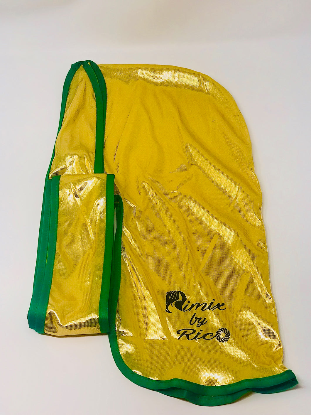 Rimix 8K Ultra Tuxedo Durag**Limited Edition - Yellow/Green Trim