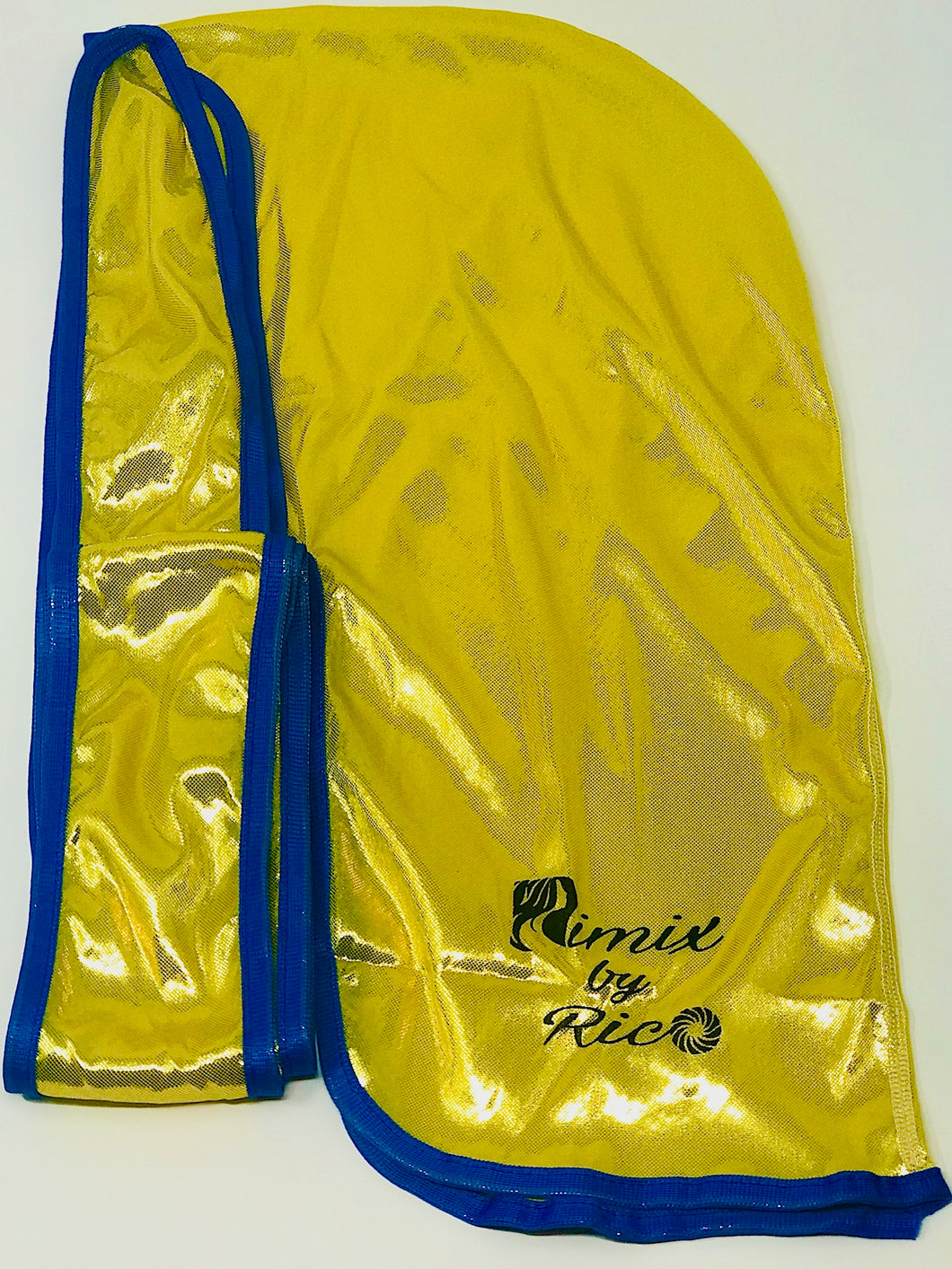 Rimix 8K Ultra Tuxedo Durag**Limited Edition - Yellow/Blue Trim