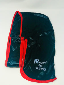 Rimix 8K Ultra Tuxedo Durag**Limited Edition - Black/Red Trim