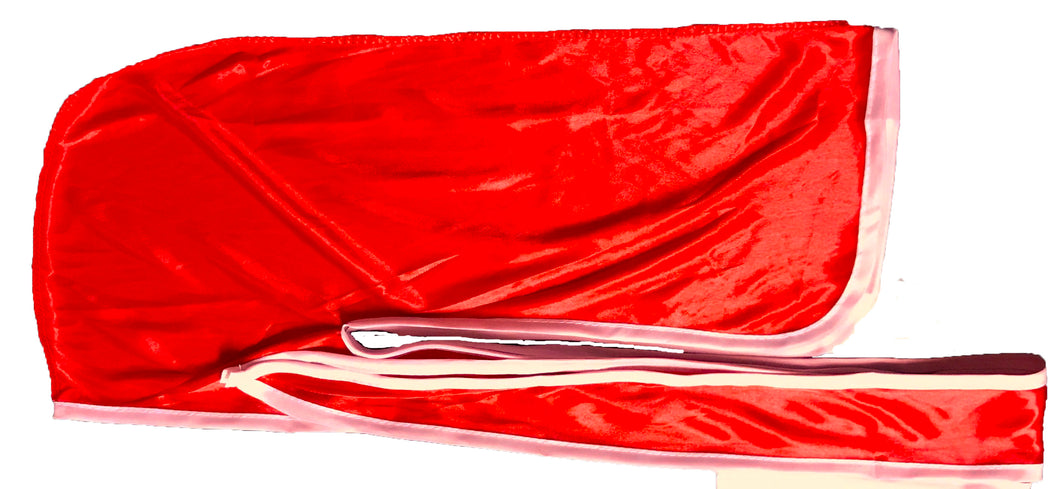 Rimix *PATENT PENDING* Silky Durag **Limited Edition - Red/White Trim
