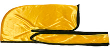 Load image into Gallery viewer, Rimix *PATENT PENDING* Silky Durag **Limited Edition - Yellow Gold/Black Trim

