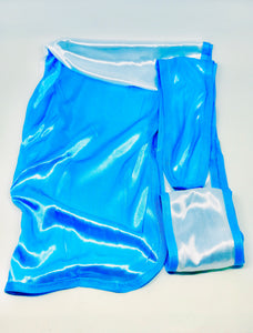 Rimix *PATENT PENDING* Two Tone Silky Durag **Limited Edition** - Baby Blue/White