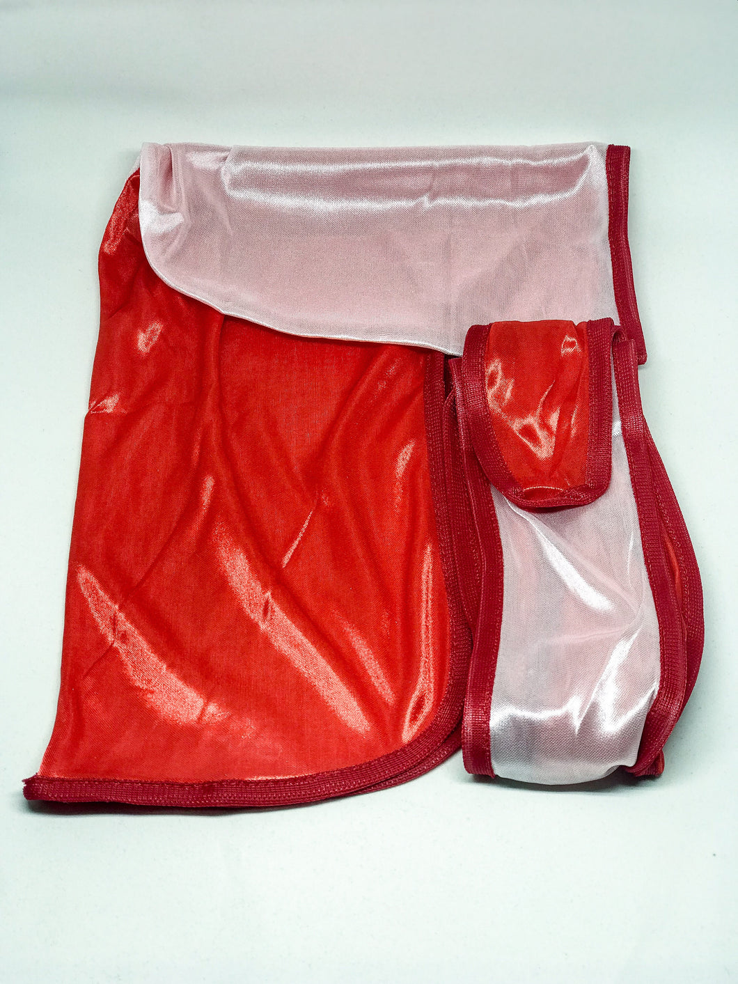 Rimix *PATENT PENDING* Two Tone Silky Durag **Limited Edition** - Red/White