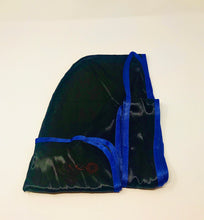 Load image into Gallery viewer, Rimix *PATENT PENDING* Silky Durag **Limited Edition - Black/Blue Trim
