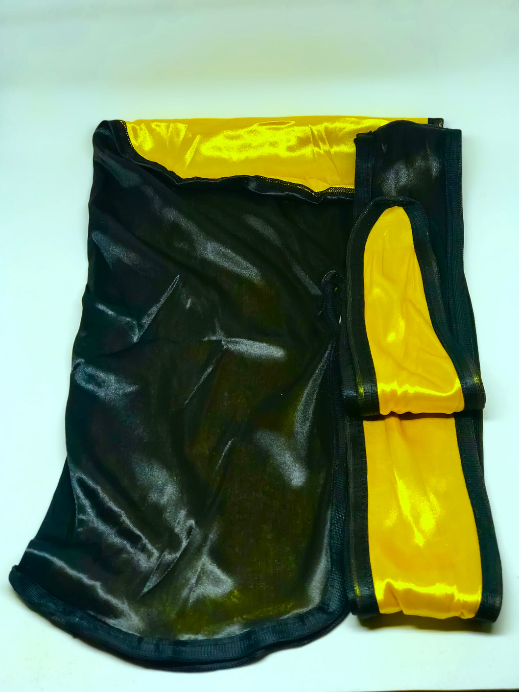 Rimix *PATENT PENDING* Two Tone Silky Durag **Limited Edition** - Black/Egyptian Gold