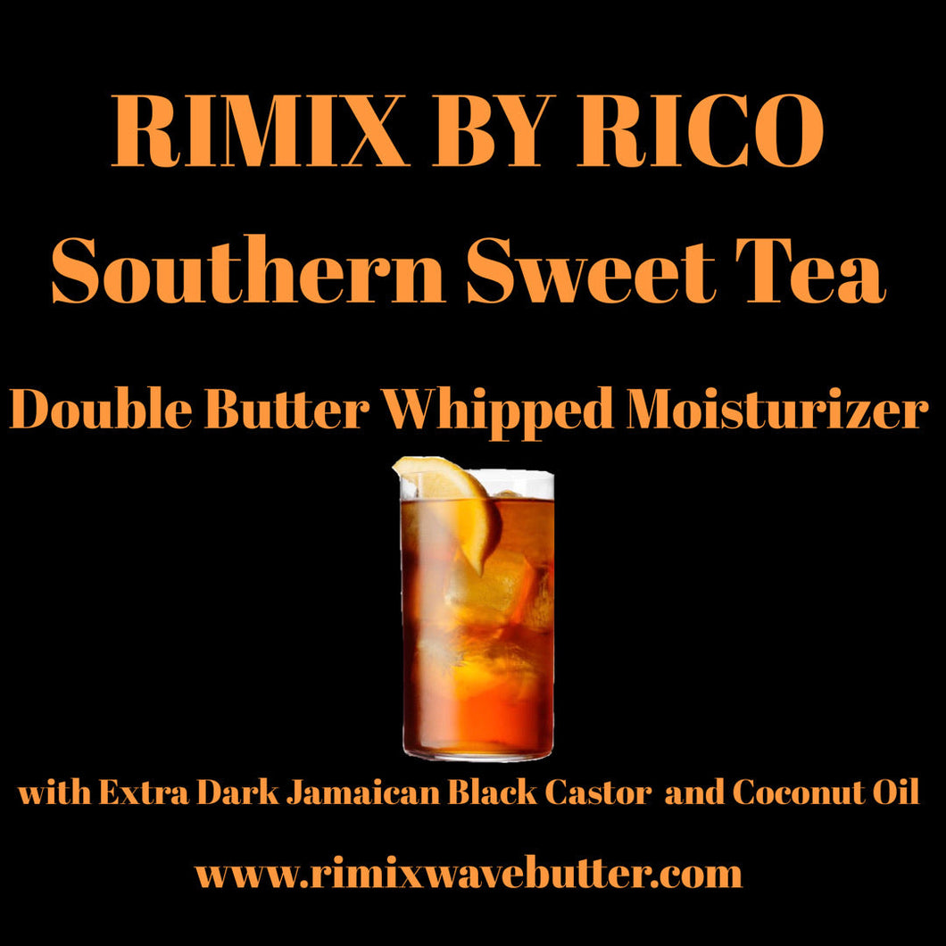 Rimix Southern Sweet Tea Double Butter Whipped Moisturizer w/ Extra Dark Jamaican Black Castor and Coconut Oil