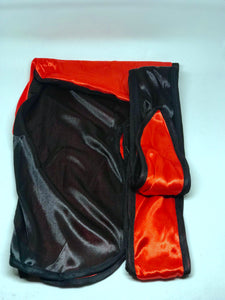 Rimix *PATENT PENDING* Two Tone Silky Durag **Limited Edition** - Black/Red